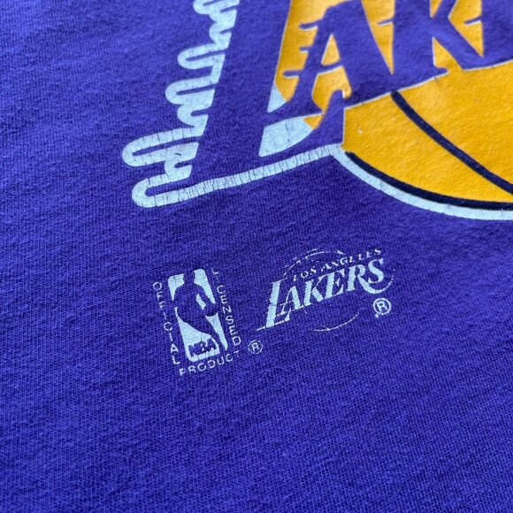 Vintage Nutmeg Los Angeles Lakers Graphic Tee L - Picture 6 of 9